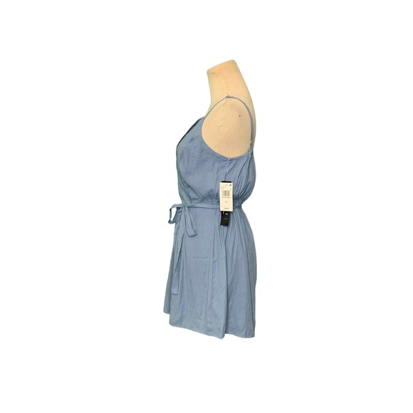 Trixxi Blue Ruffle Sleeveless Short Romper Size XS NWT - Picture 2 of 9